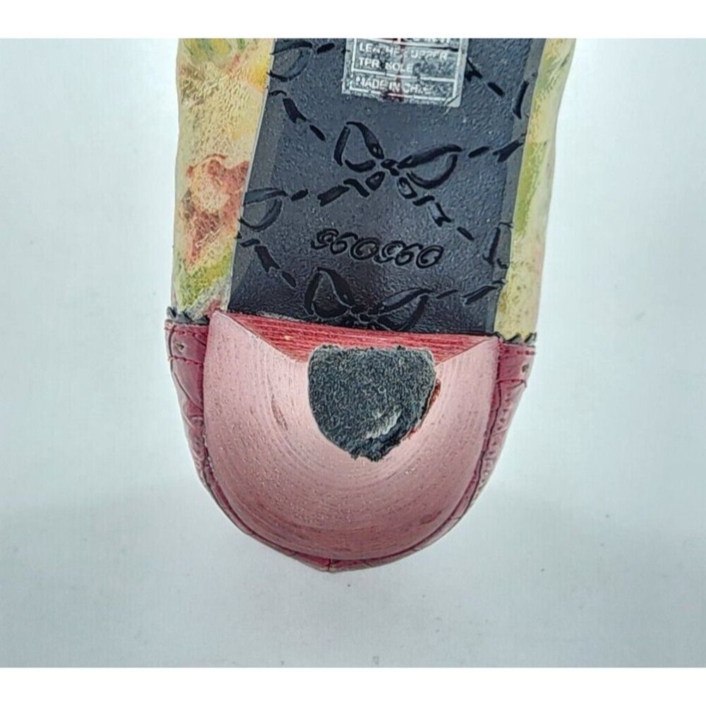 XOXO Women's Y2K Leather Cap Toe Floral Pump Heels Girly Soft Romantic Size 10 - Picture 12 of 13